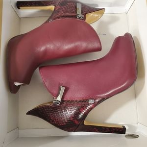 Michael Kors Alane Open Toe Bootie Leather